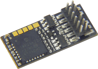 1 unid 1,2a - zimo mx633 lokdecoder-DCC/mm con 11 anschlussdrähten Nuevo 