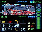 BR85 im DDC-Betrieb am Display des ZIMO MX32