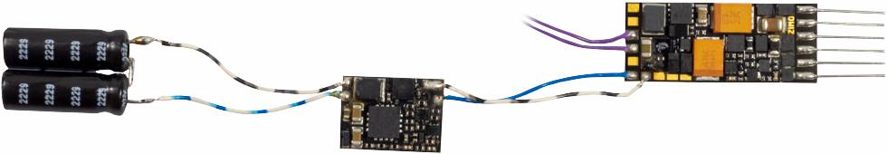 ZIMO MS491 avec STACO1 et 2 capuchons en or