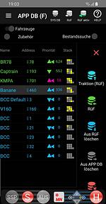 ZIMO APP screenshot DB3